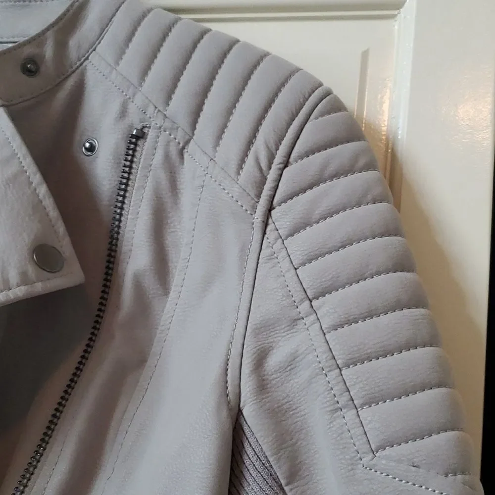 Pleather Moto Jacket, Size US 8, Euro 38,NWOT!